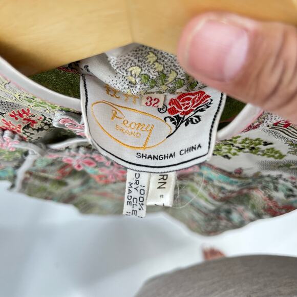 Vintage Peony Brand Dress Women's 32 US M Silver Knee Length Dress - Picture 7 of 11